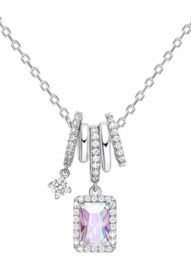 何方小方糖项链HEFANG极光锁骨链