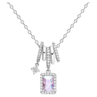 何方小方糖项链女轻奢高级百搭饰品女配饰HEFANG极光冰晶锁骨链