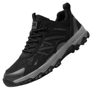 双星男鞋户外运动鞋男款夏季男士单网眼薄款透气徒步爬山登山鞋子