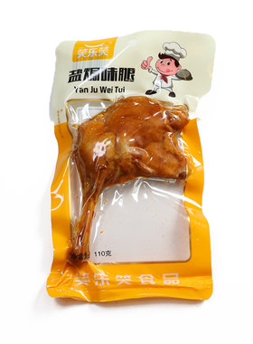 笑乐笑大鸭腿小吃卤鸭货肉类黑鸭办公室零食解馋辣的卤肉开袋即食