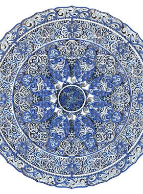 梯木叠雕新中式挂画《如花盛放》