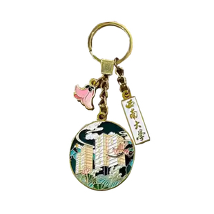 金属钥匙扣定制logo企业学校景区文创周年庆典创意小挂件礼品订做