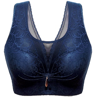 防下垂聚拢型内衣品牌大胸防下垂美背宽肩带有钢圈文胸罩女收副乳