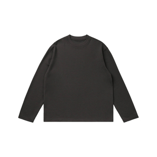 VMCL简约立体肌理条纹宽松休闲薄长袖TEE恤男女秋25AW vermicelli