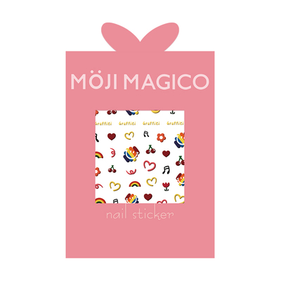 茉季中国美甲贴纸立体浮雕效果