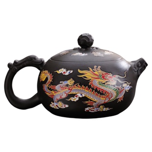 礼盒装送礼遇热变色龙凤呈祥紫砂壶龙凤紫砂壶凤鸣壶茶壶西施壶