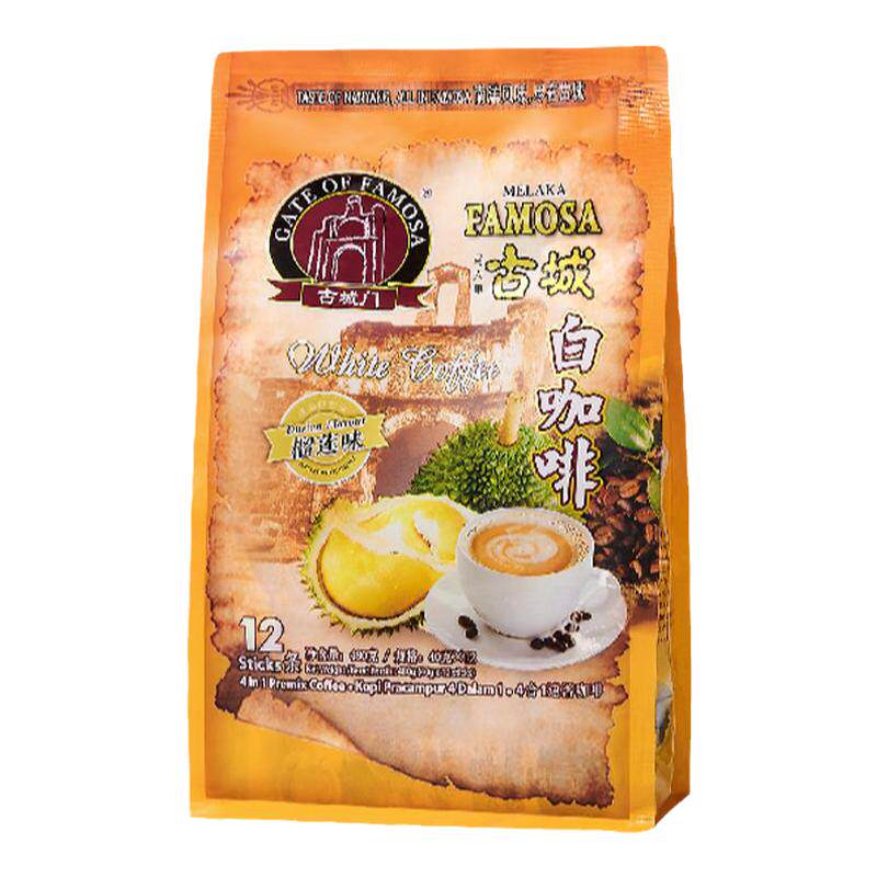 马来西亚进口提神袋装榴莲咖啡
