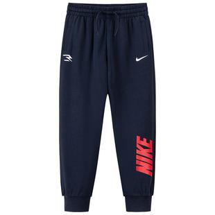 Nike 3brand童装儿童长裤男童裤子2025冬季新款加绒休闲裤运动裤