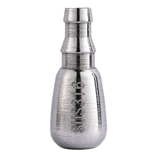 加重316不锈钢下坠沉水头桶装抽水软管茶具电器上水管硅胶吸水管