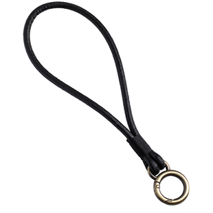 皮绳钥匙扣防丢挂脖绳简约真皮手工腕带汽车钥匙圈定制挂件锁匙扣