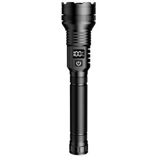 大功率强光手电筒超长续航大容量户外巡逻激光炮超亮充电战术手电