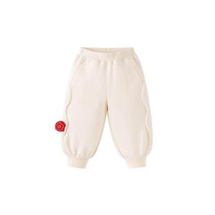 迷你巴拉巴拉男女童宝宝长裤加绒2025冬季新年款保暖儿童灯笼裤子