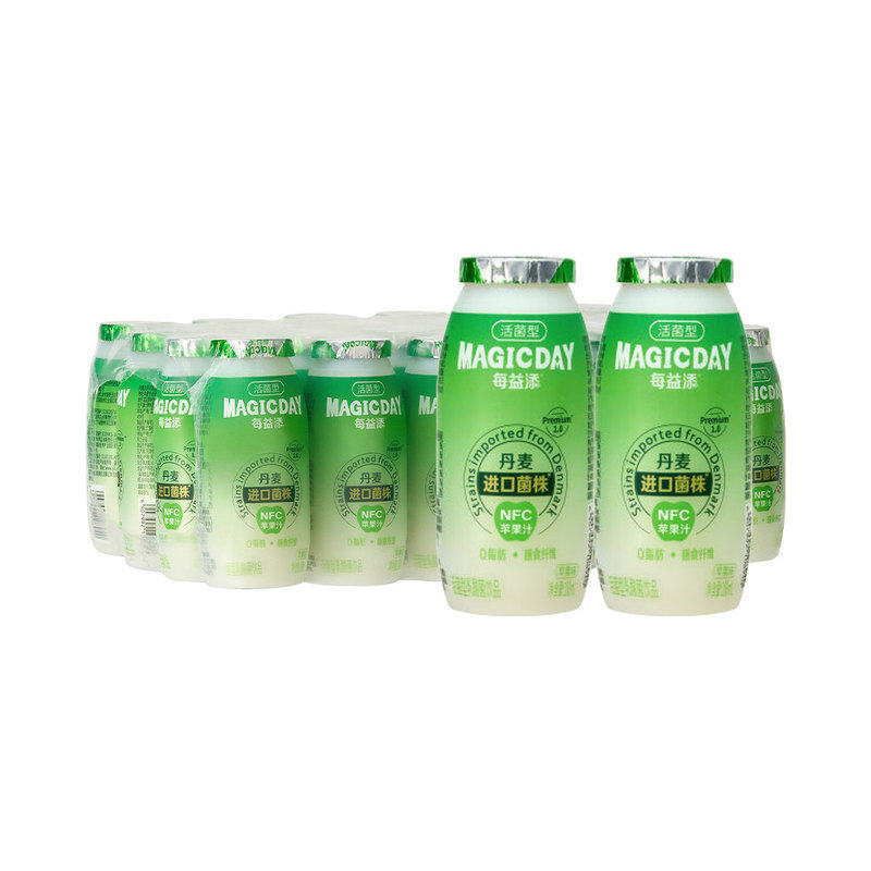 【顺丰包邮】山姆每益添苹果味乳酸菌原味活菌酸奶饮品100ml*24瓶