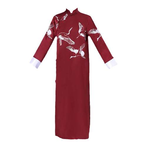 六一表演服相声服装中国风大褂女童扇子长衫说书人同款舞蹈民国风