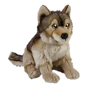 国家地理毛绒玩具仿真动物灰狼金刚狼儿童可爱公仔玩偶礼物布娃娃