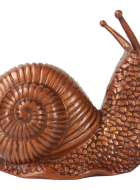 紫铜蜗牛摆件铜茶宠茶玩摆设办公室桌面装饰家用客厅动物艺术品