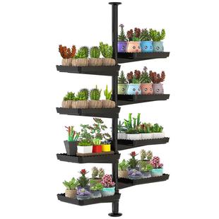 窗台花架置物架顶天立地阳台卧室窗户延伸加宽神器飘窗多肉花盆架