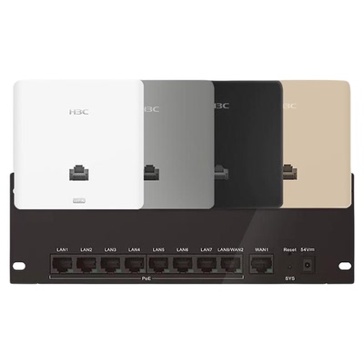 H3C新华三 BE5100全屋WiFi7千兆无线ap面板套装 86型嵌入墙壁式接入点poe路由器ac一体化覆盖组网络吸顶AP
