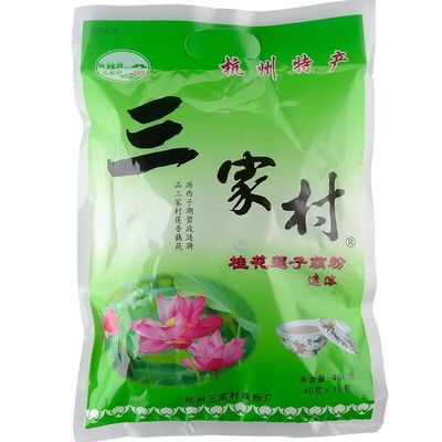 三家村西湖藕粉杭州特产400g*4袋