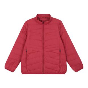 立领内胆羽绒服女轻薄2025年新款冬季小个子妈妈紫色鸭绒短款外套