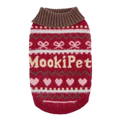 mookipet宠物费尔岛翻领毛衣背心