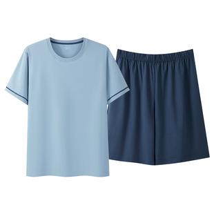三枪2025年春夏冰立方男冰泉棉3A抗菌睡衣凉感上衣短裤薄款家居服