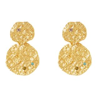 Neverfar「煌煌熠采」敦煌联名系列可拆卸圆盘耳环双圆片一款多戴