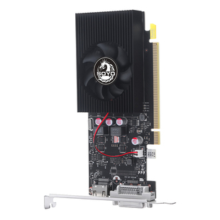 梅捷GT1030火龙2G GDDR5静音小机箱神器办公游戏亮机半高独立显卡