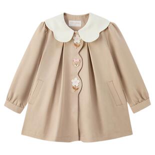 【商场同款】PawinPaw卡通小熊童装25年秋冬新款女宝宝A字版大衣