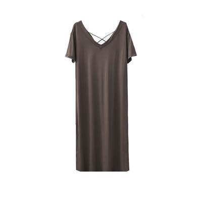 莫代尔性感连衣裙长款加大大码