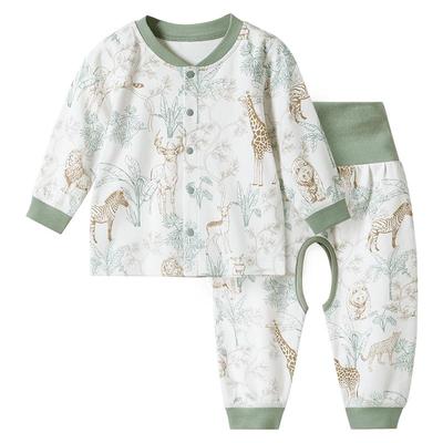 宝宝开裆裤婴儿秋衣套装春秋纯棉