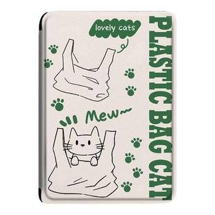 电子书适用kindle阅读器paperwhite简笔画猫咪scribe保护套kpw4可爱5小众6寸oasis3/2第11代958/voyage1499壳