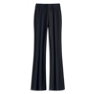 垂顺抗皱西装喇叭裤女显瘦长腿超模裤大码弹力秋冬加绒微喇马蹄裤