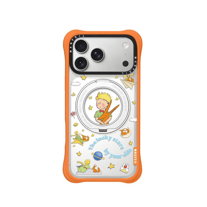 MASFEIL× 小王子星空适用iPhone17Promax手机壳新款磁吸带支架Go4苹果17Pro保护套支点透明好看17pm硅胶软边