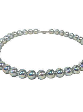 银蓝色系海珠自然伴彩