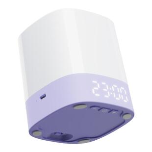 Lyridz里睿无线开关时钟小夜灯 卧室睡眠婴儿喂奶床头护眼拍拍灯