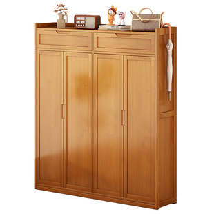 楠竹鞋柜入户门口大容量玄关鞋架多层家用经济型鞋子宿舍收纳神器