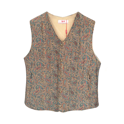 内蒙古申雅如意花驼绒马甲