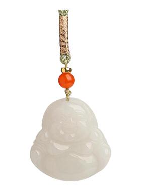 宫里上新天然和田玉弥勒佛公吊坠