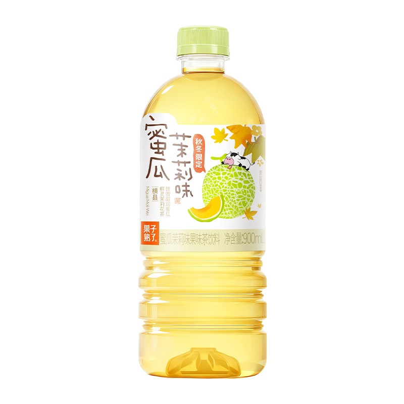 果子熟了果味茶苹果茉莉香柚观音白桃观音900ml整箱无糖果味饮料