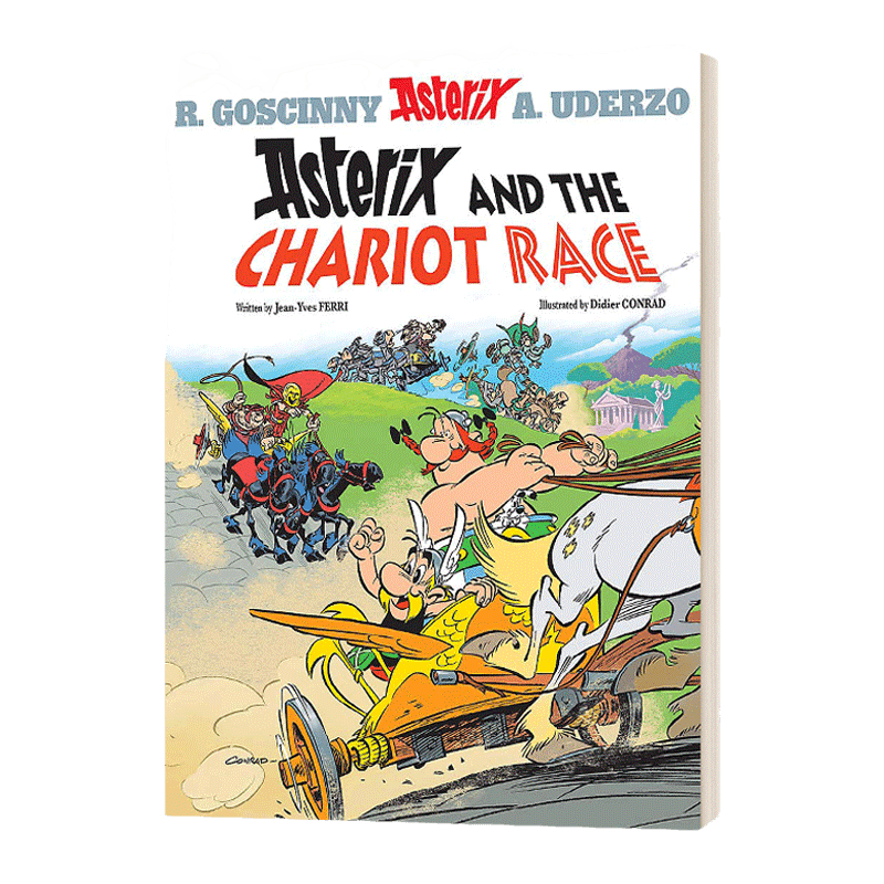 英文原版 Asterix Asterix and The Chariot Race 高卢英雄历险记 战车竞赛 英文版 进口英语原版书籍儿童全英语书