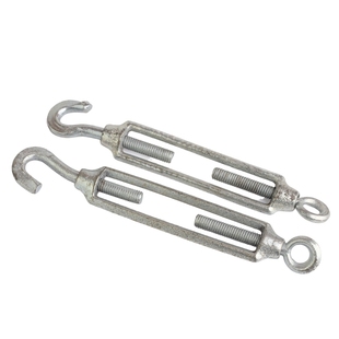 花篮螺栓轻型/重型花兰螺丝管体长度钢丝绳收紧器拉紧一勾一环形