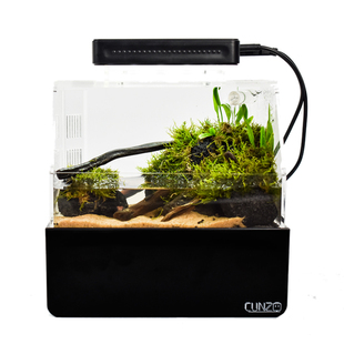 乌龟水陆缸/角蛙底滤饲养水族箱/免打理换水超白亚克力/寸泽微缸