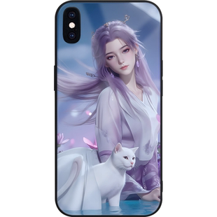 云霄仙子手机壳适用vivo华为nova12活力版IQOOneo10玻璃OPPOReno14美女13promax一加ace2v苹果16plus三星s25+