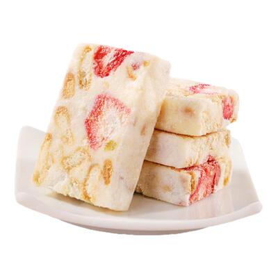 儿童草莓羊奶芙手工制作休闲零食