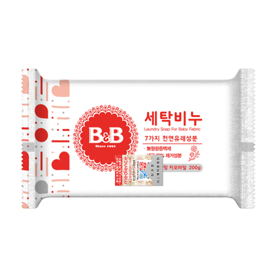 B&B保宁婴幼儿1500ml洗衣液新生儿童尿布内衣裤抑菌洋槐皂200g*4