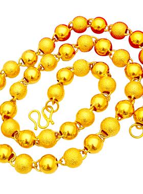 沙金项链银艺福越南沙金圆珠通用