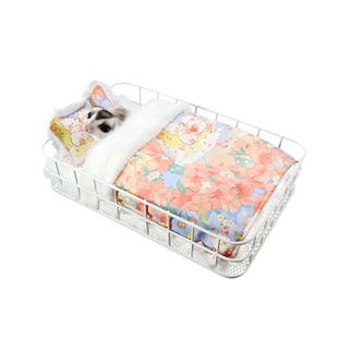 蜜袋鼯用品松鼠花枝鼠棉窝铁艺平台睡窝仓鼠笼子二层站台暖暖睡床