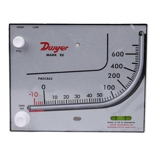 美国德威尔Dwyer红油差压计MARK II斜管液压式压力表养殖负压表