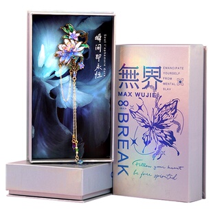 Max观无界胸针女胸花别针大衣徽章设计感小众奢华首饰礼盒